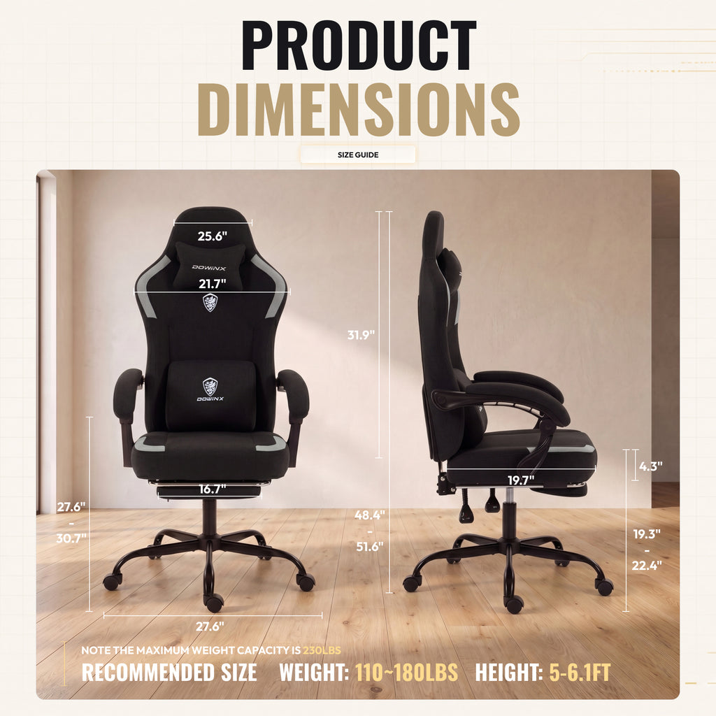 LS-66D57H Ergonomic Gaming Chair