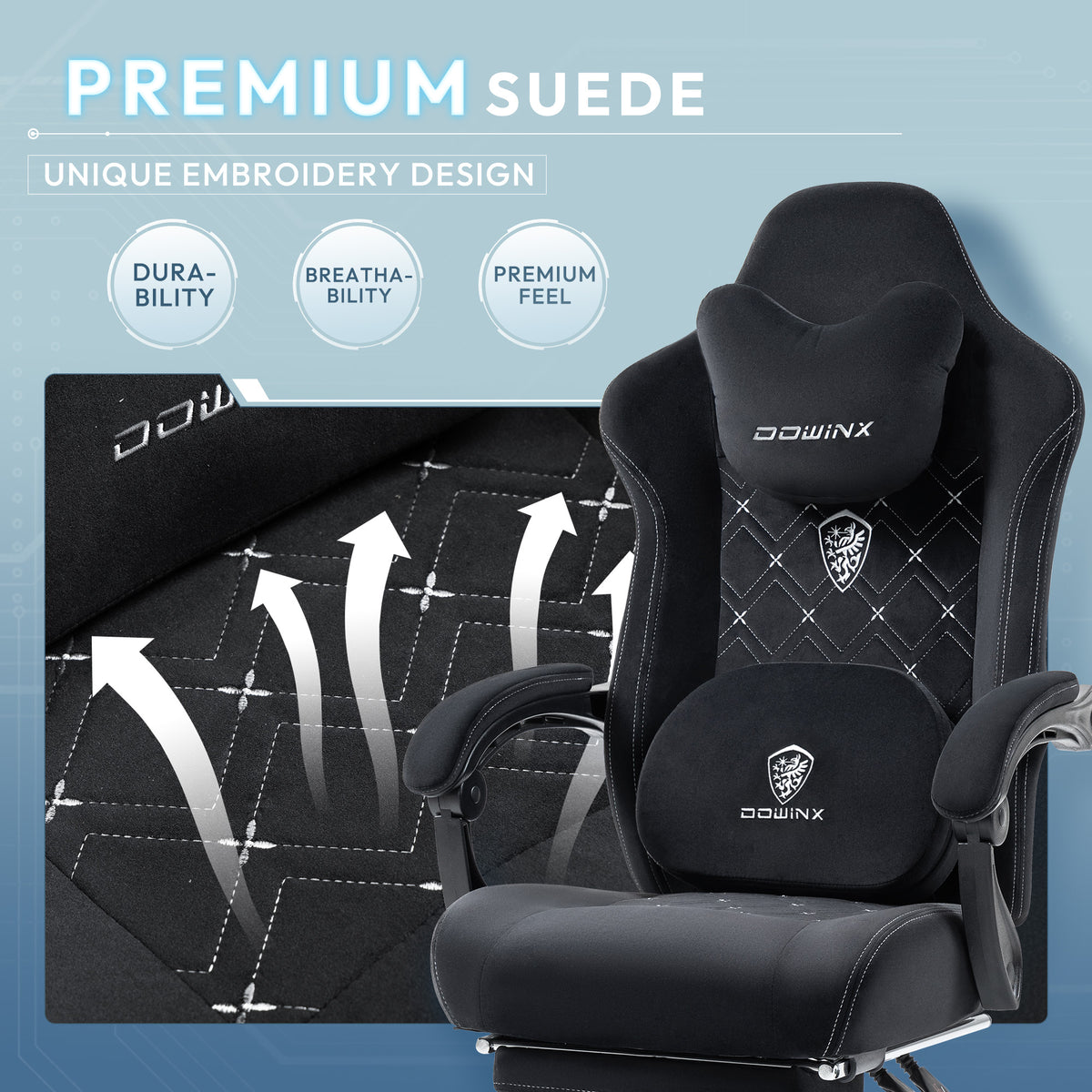 KARXAS Fabric Gaming Chair D38