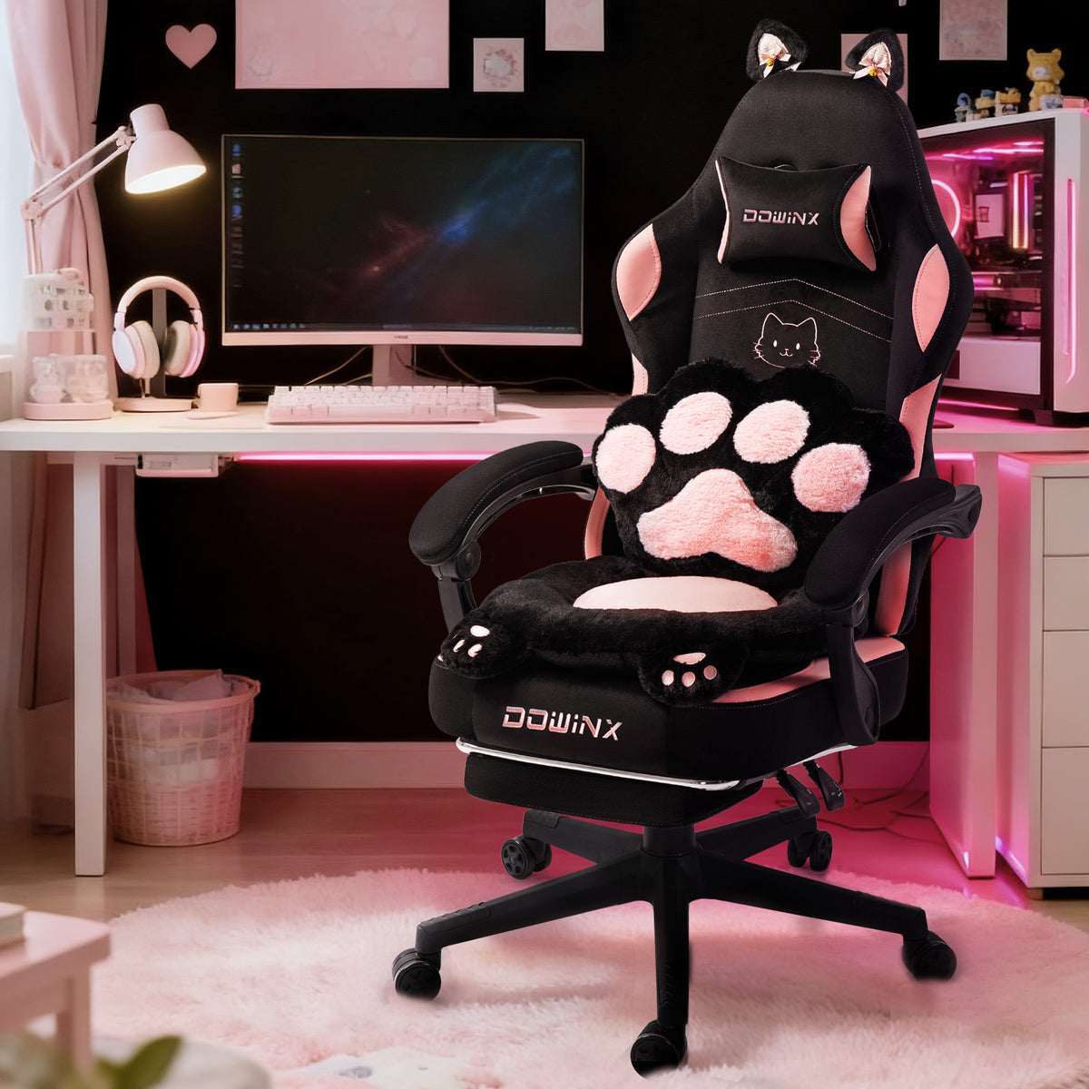 KARXAS Cute Cat Ear Gaming Chair D52