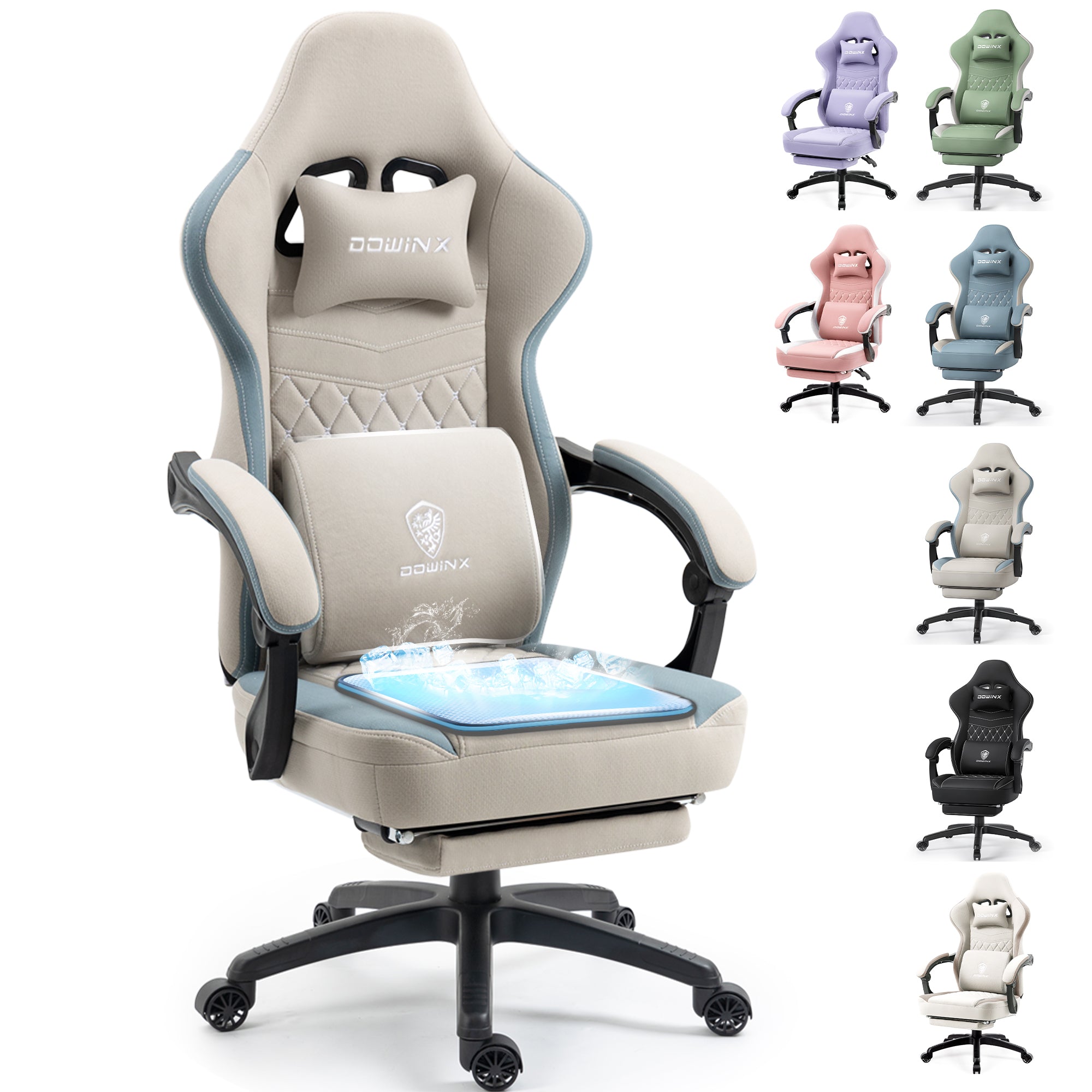 LS-6657D Breathable Fabric Gaming Chair
