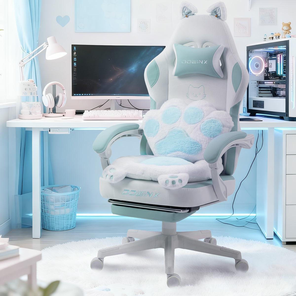KARXAS Cute Cat Ear Gaming Chair D52