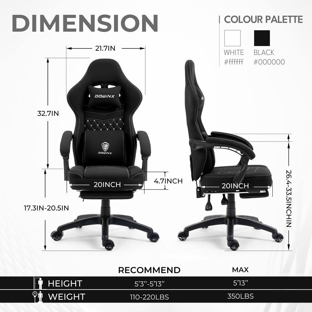 LS-6657D Breathable Fabric Gaming Chair