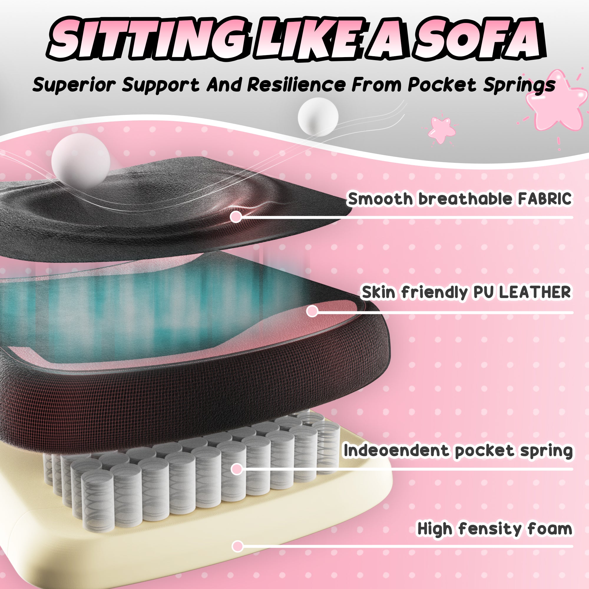 LS-88D52 Gaming Chair