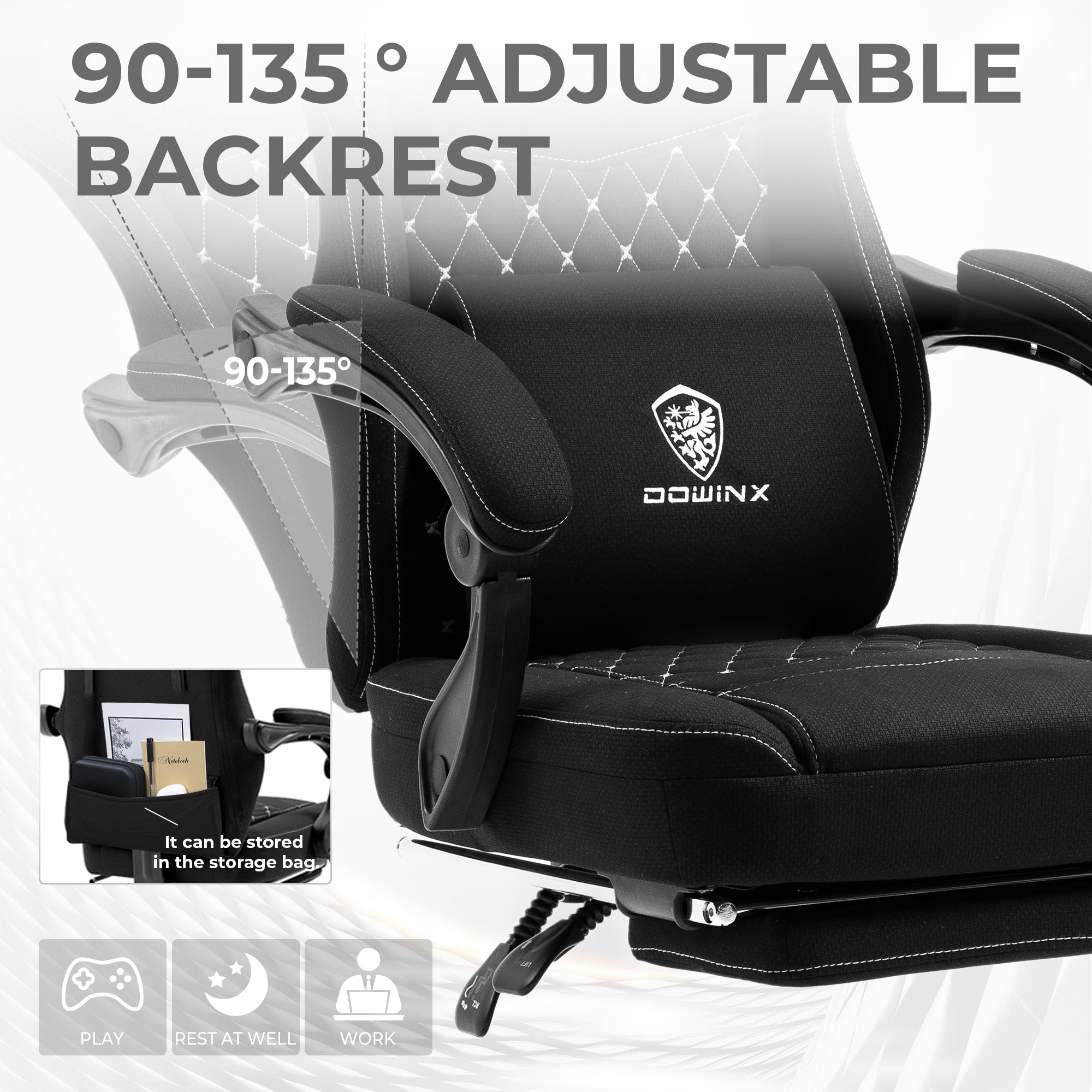 LS-6657D Breathable Fabric Gaming Chair
